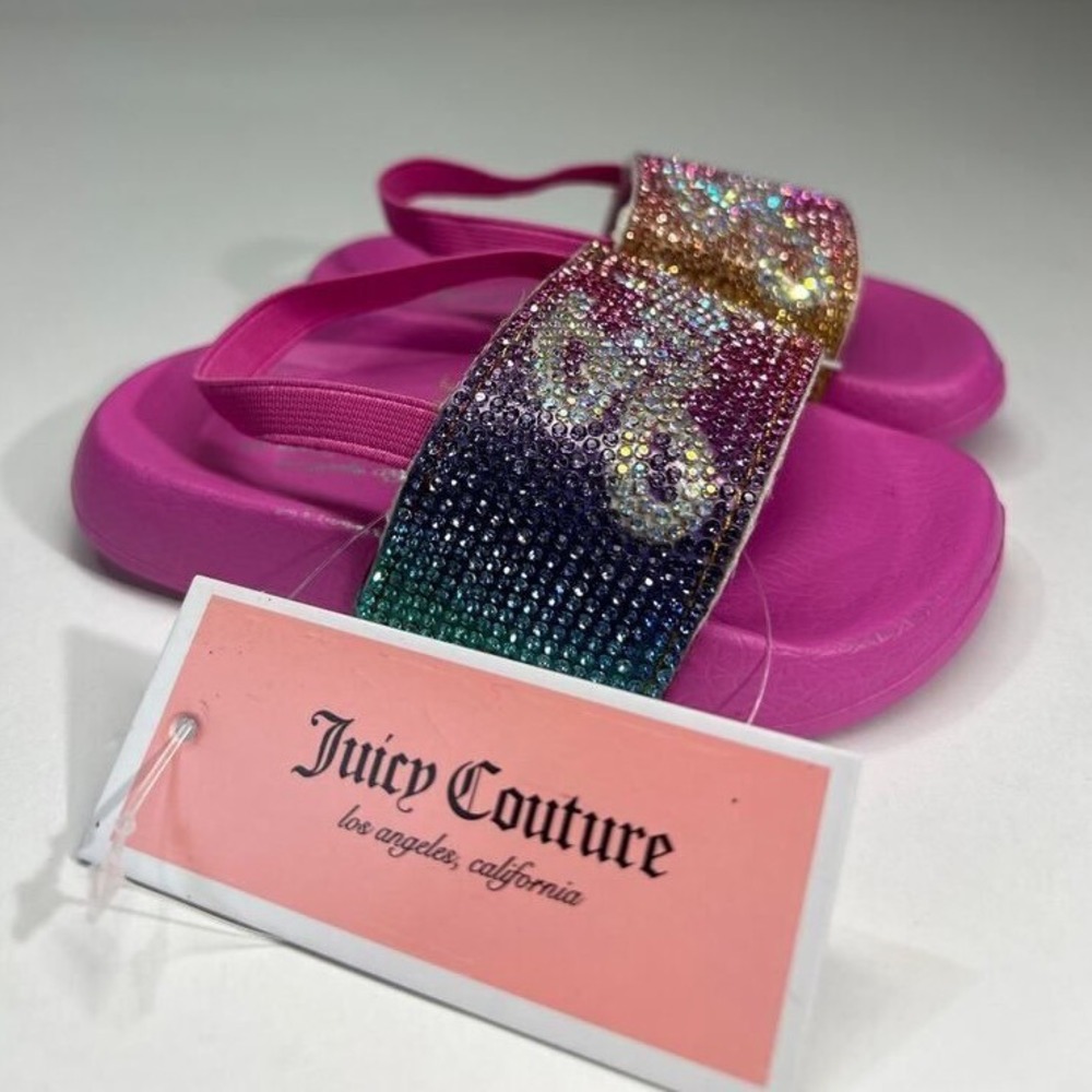 Juicy Couture Lil Rosemead White Rainbow Size 5M
